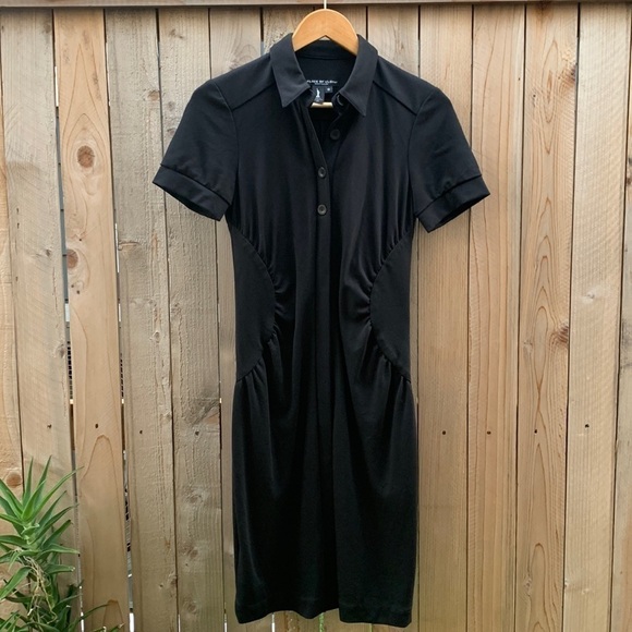 Peace of Cloth Brittany Lightweight Pont Black Dress size 6 - Picture 1 of 8